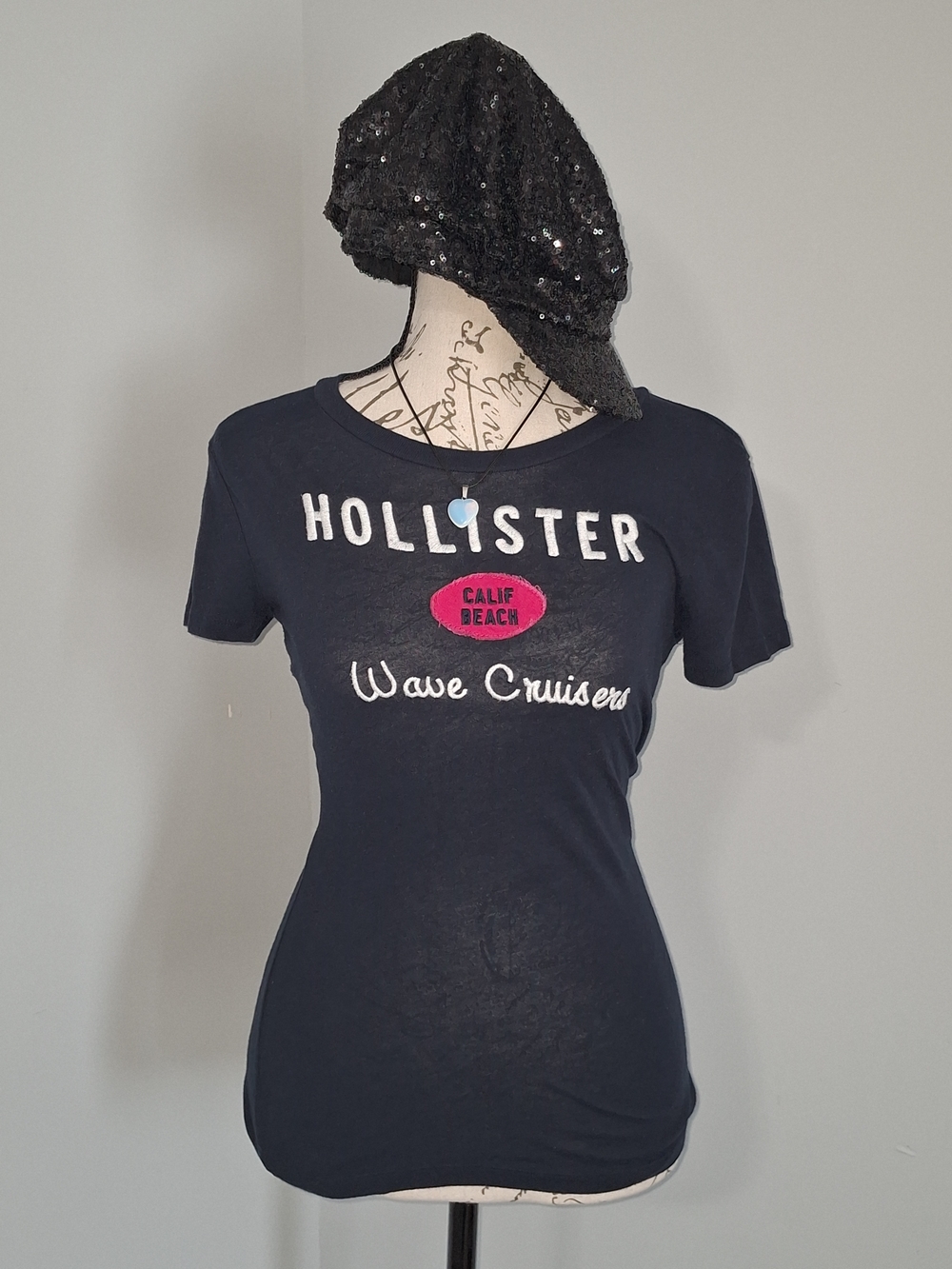 Hollister 'Wave Cruisers' Graphic Short Sleeve baby Tee with Pink Patch